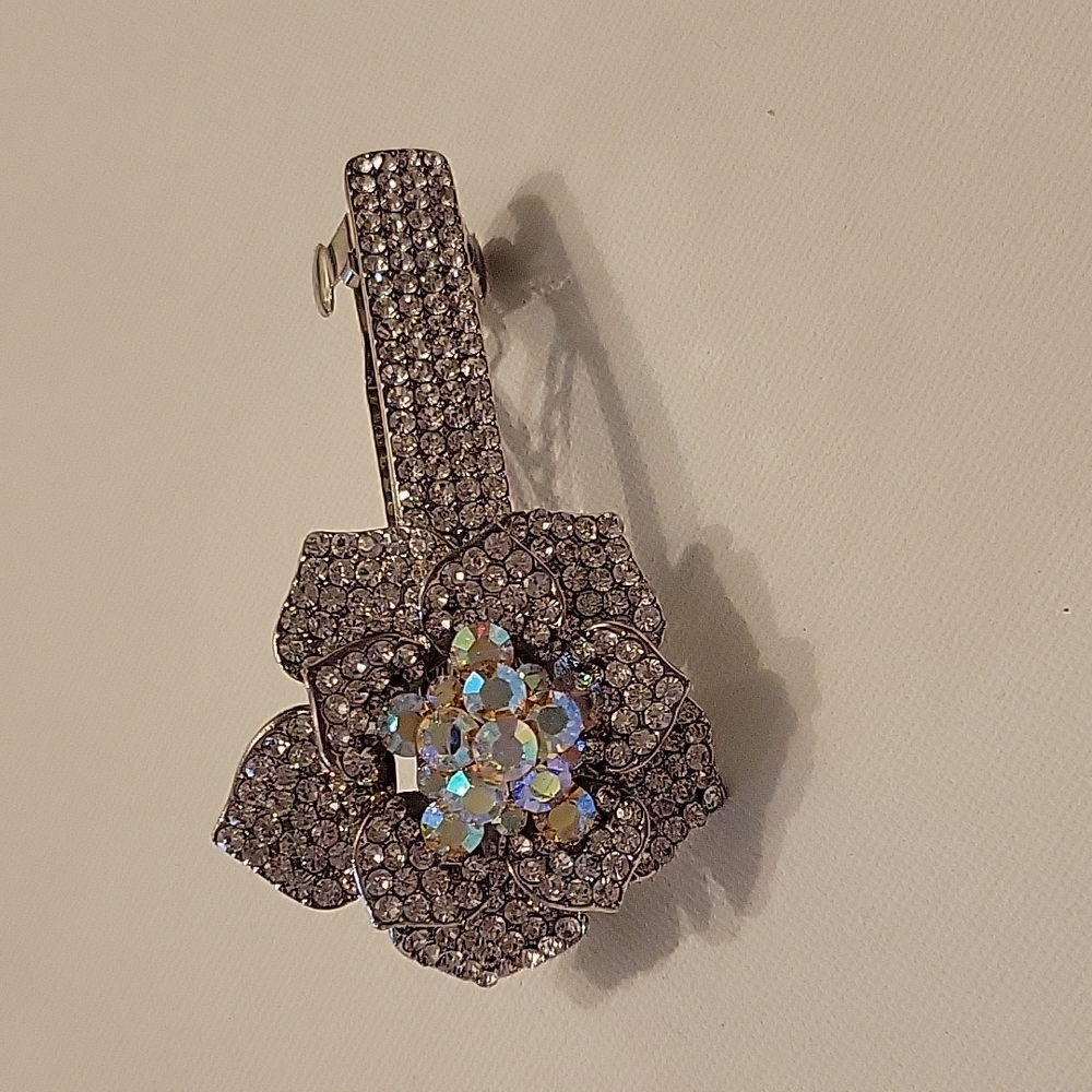 Embellished crystal barrette